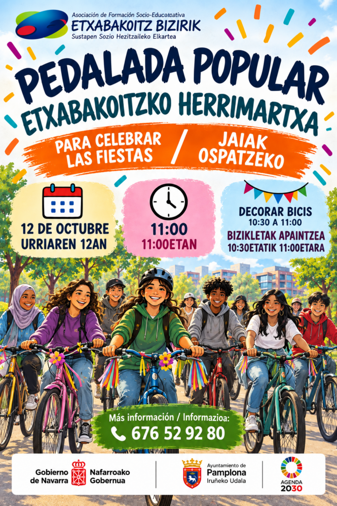 Cartel de la Pedalada Popular de Etxabakoitz